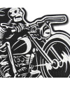 Motoros folt Skeleton on Bike XXL hátul 30 cm x 24 cm