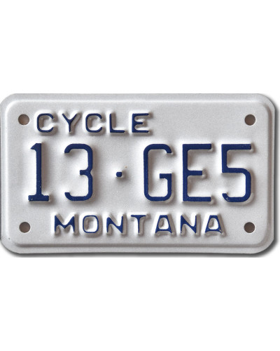 Motoros amerikai rendszám Montana 13-GE5