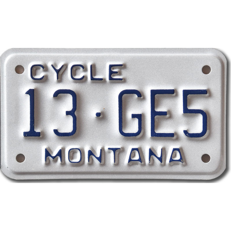 Motoros amerikai rendszám Montana 13-GE5