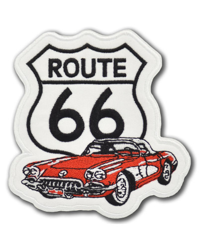 Motoros folt Route 66 Corvette 9 cm x 9 cm