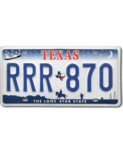 Amerikai rendszám Texas Horse RRR 870