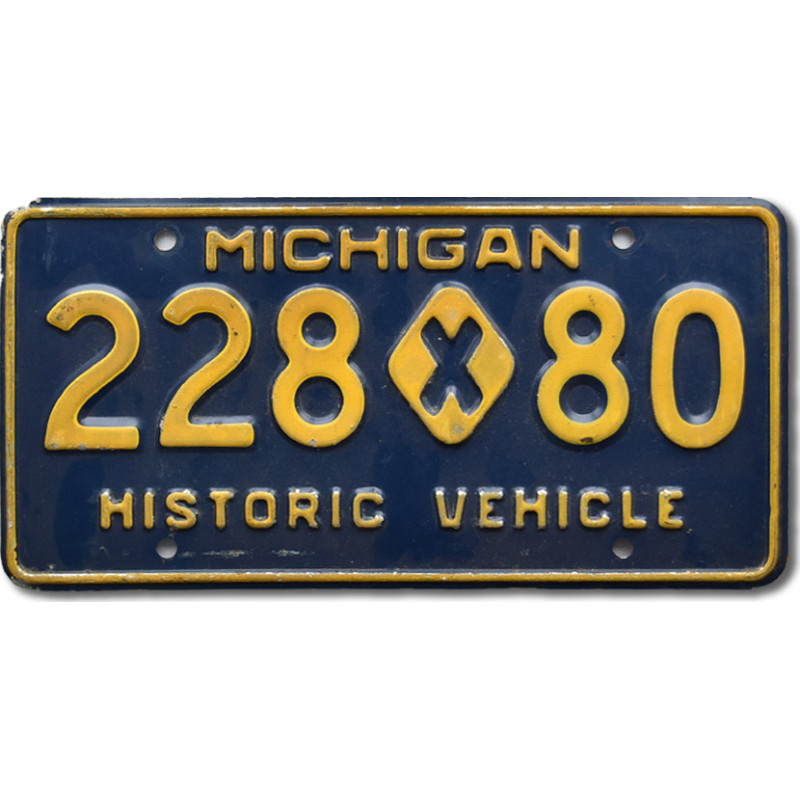 Amerikai rendszám Michigan Historic Vehicle 228-80