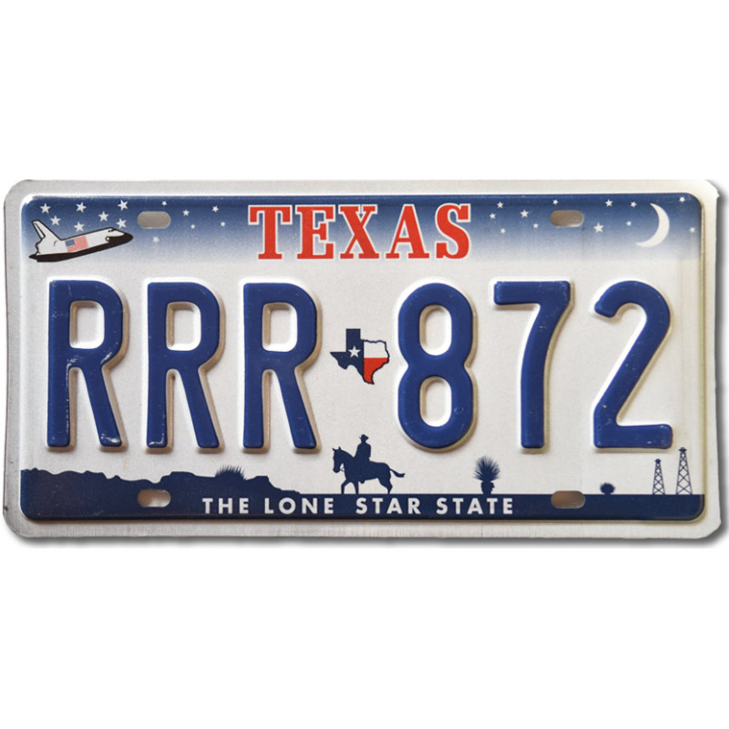 Amerikai rendszám Texas Horse RRR 872