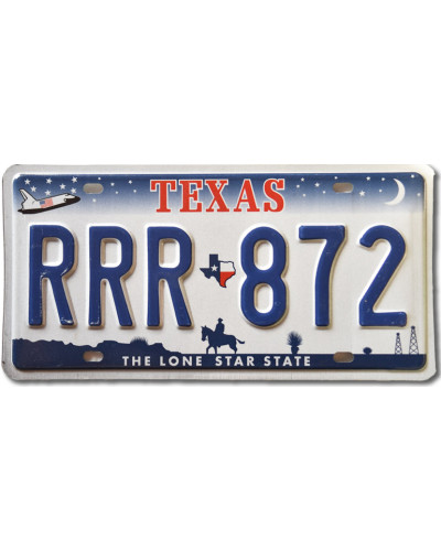 Amerikai rendszám Texas Horse RRR 872