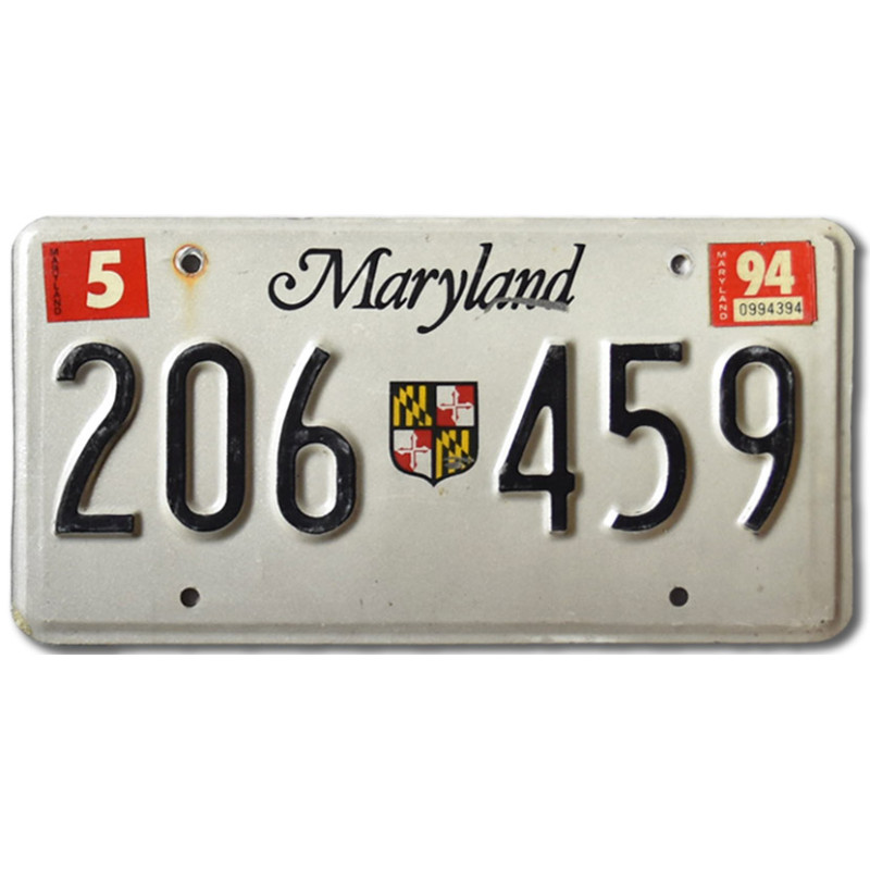 Amerikai rendszám Maryland 206-459