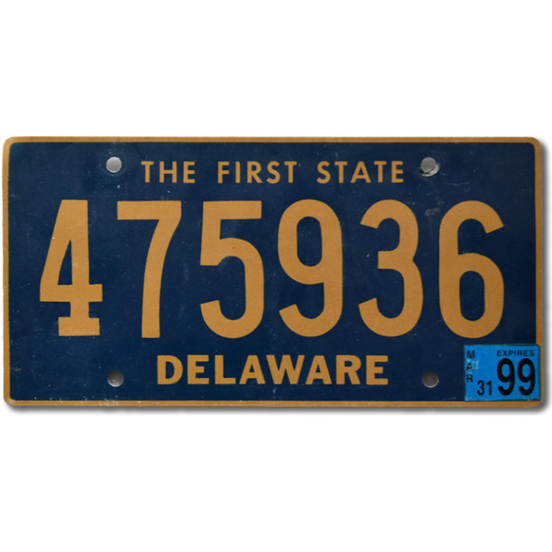 Amerikai rendszám Delaware The First State 475936