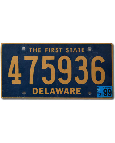 Amerikai rendszám Delaware The First State 475936