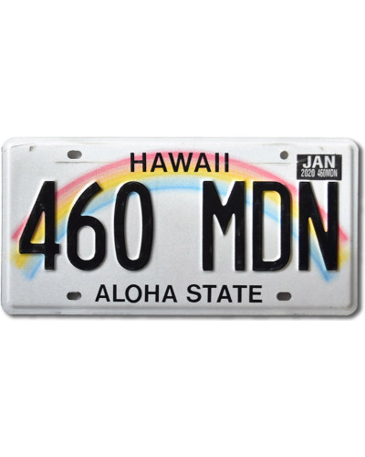 Amerikai rendszám Hawaii Rainbow 460 MDN