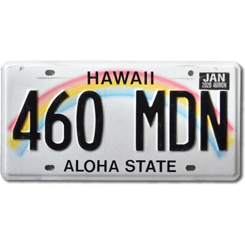 Amerikai rendszám Hawaii Rainbow 460 MDN