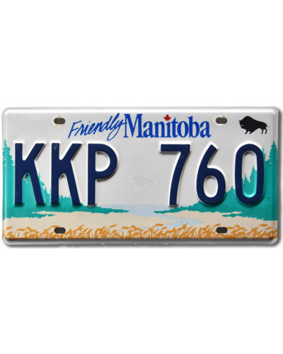 Kanadai rendszám Manitoba 1976 Friendly KKP 760