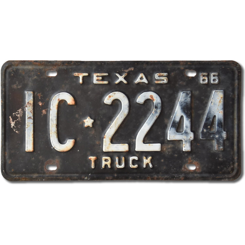 Amerikai rendszám Texas 1966 Truck IC-2244