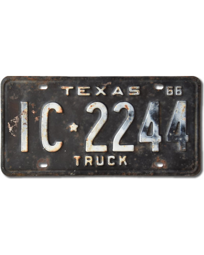 Amerikai rendszám Texas 1966 Truck IC-2244