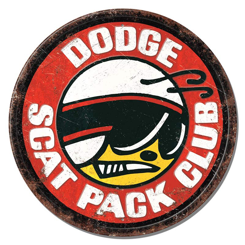 Fém tábla Dodge Scat Pack 30 cm