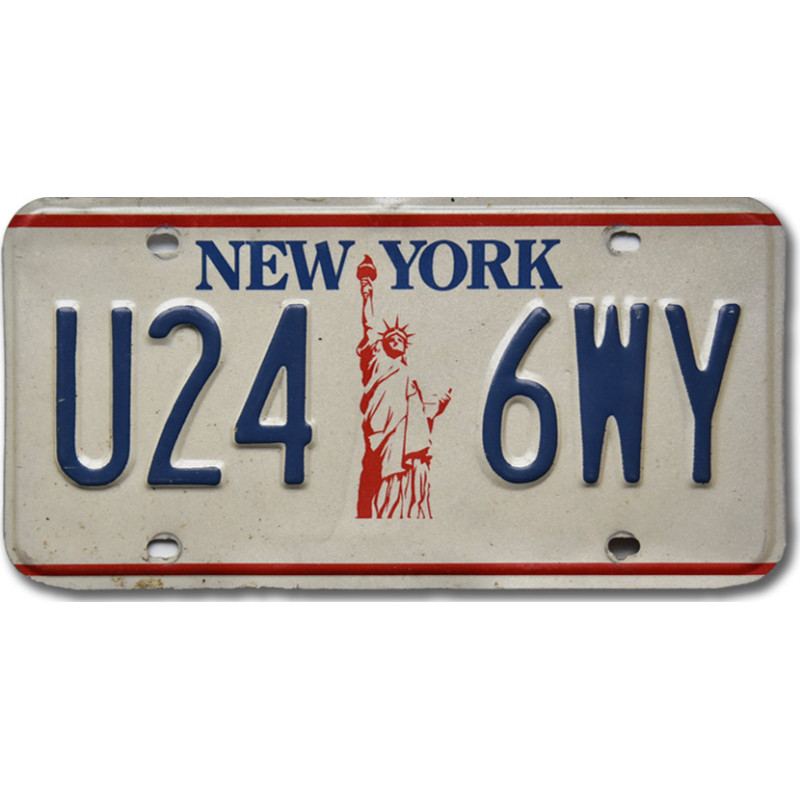 Amerikai rendszám New York Liberty U24 6WY