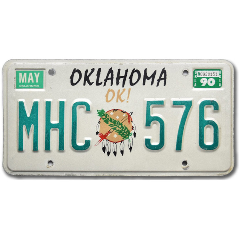 Amerikai rendszám Oklahoma OK! MHC 576