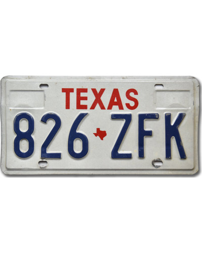 Amerikai rendszám Texas Red 826-ZFK