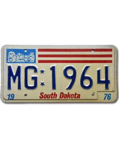 Amerikai rendszám South Dakota Stripes MG 1964