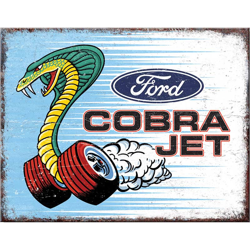 Fém tábla Ford Cobra Jet 40 cm x 32 cm