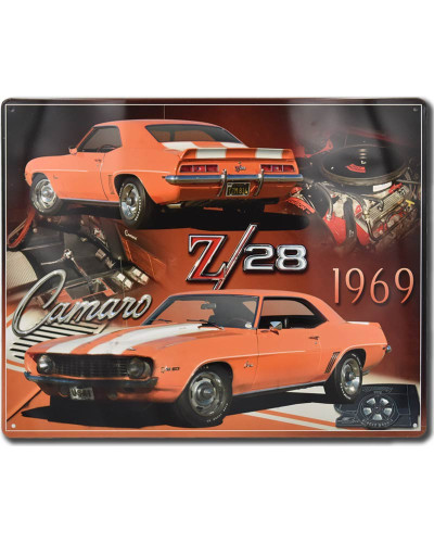 Fém tábla Chevrolet Camaro Z28 Orange 30 cm x 38 cm