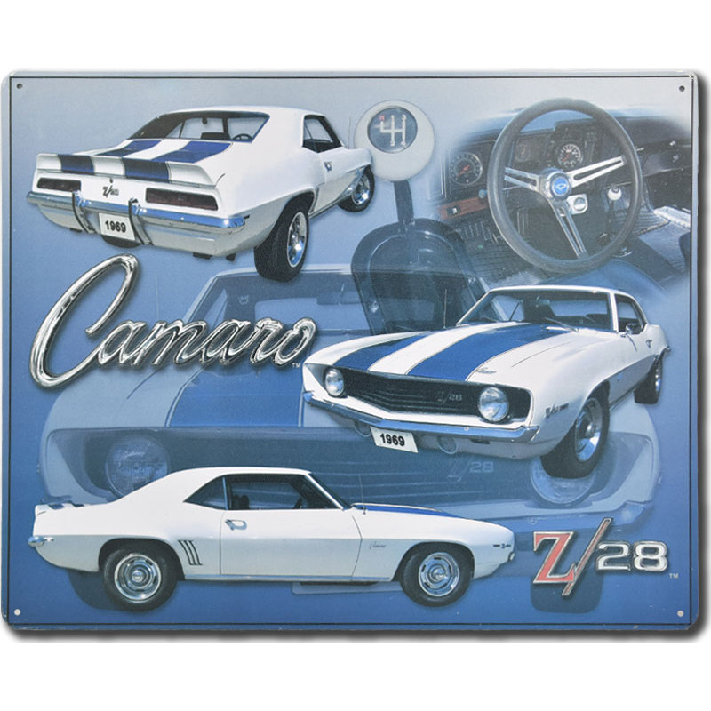 Fém tábla Chevrolet Camaro Z28 30 cm x 38 cm