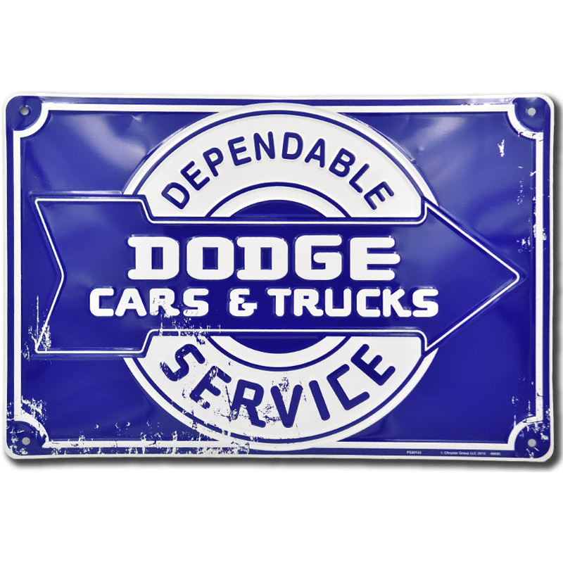 Fém tábla Dodge Dependable Service 45 cm x 30 cm