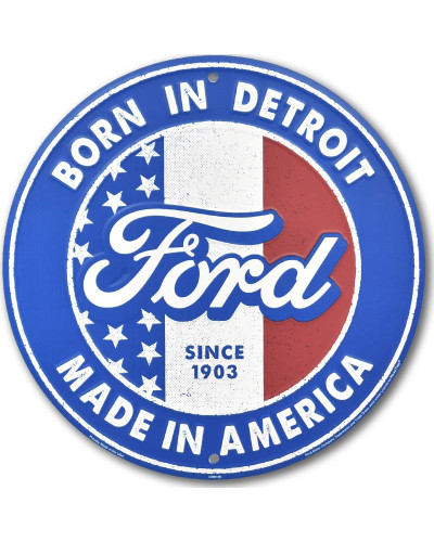 Fém tábla Ford Born in Detroit 30 cm