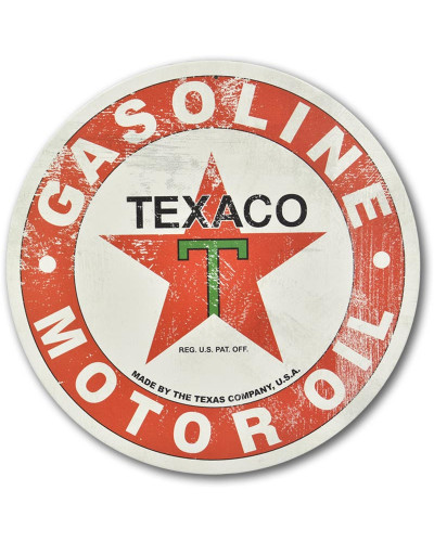 Fém tábla Texaco Gasoline Motor Oil 30 cm