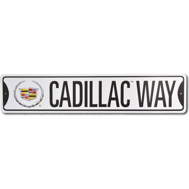 Fém tábla Cadillac Way 60 cm x 13 cm