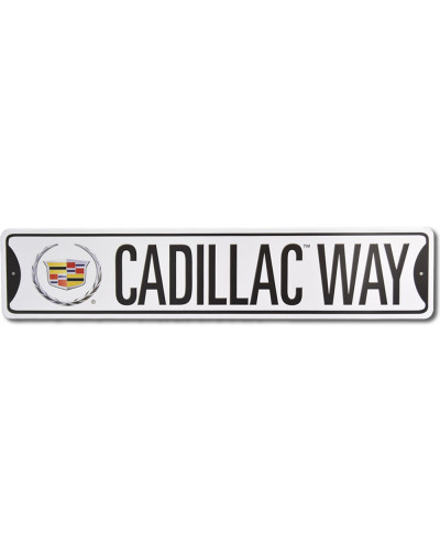 Fém tábla Cadillac Way 60 cm x 13 cm