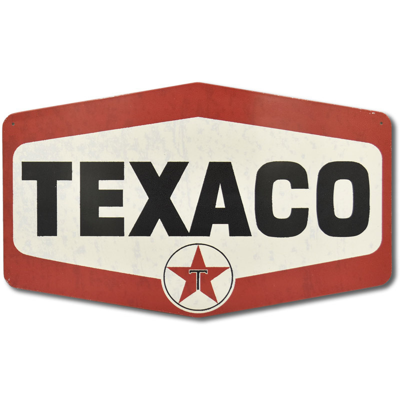 Fém tábla Texaco logo 42 cm x 25 cm