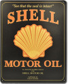Plechová cedule Shell Motor Oil Black 38 cm x 30 cm
