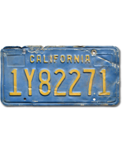 Amerikai rendszám California Blue 1Y82271