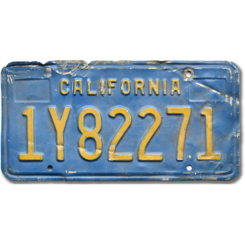 Amerikai rendszám California Blue 1Y82271