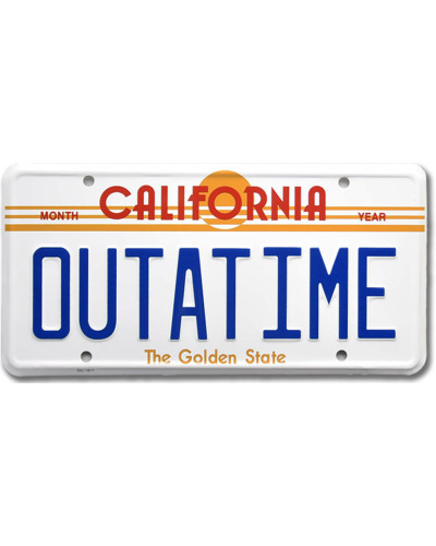 Amerikai rendszám California Sun OUTATIME