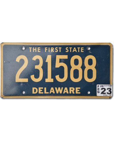 Amerikai rendszám Delaware The First State 231588