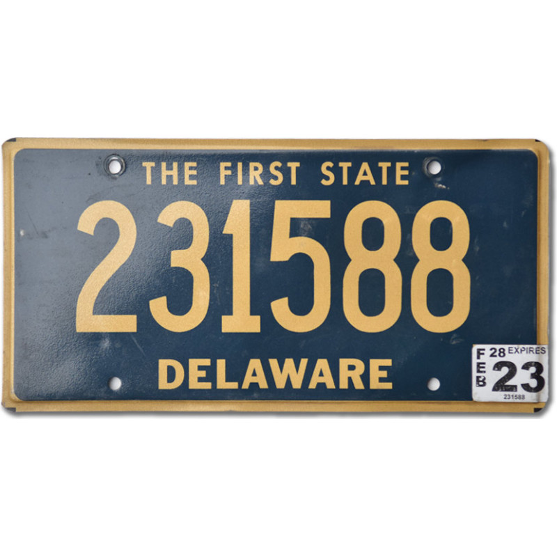 Amerikai rendszám Delaware The First State 231588