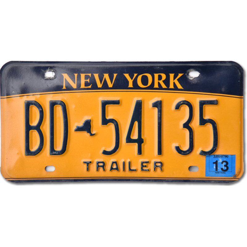 Amerikai rendszám New York Trailer BD-54135