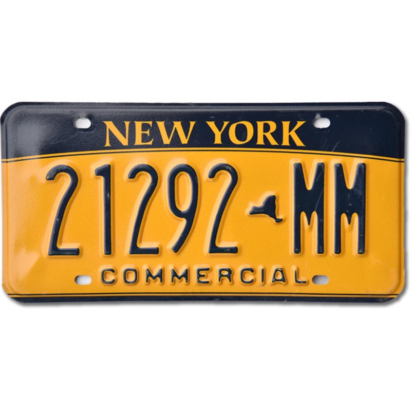 Amerikai rendszám New York Commercial 21292 MM