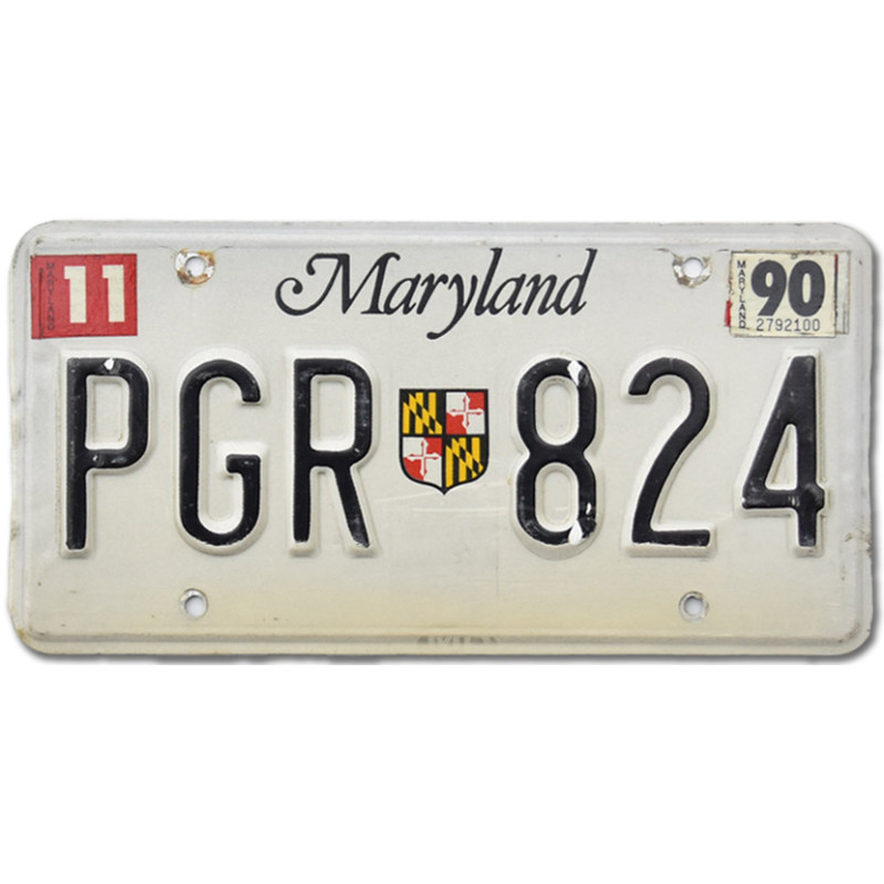 Amerikai rendszám Maryland Shield PGR 824