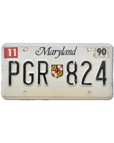 Amerikai rendszám Maryland Shield PGR 824