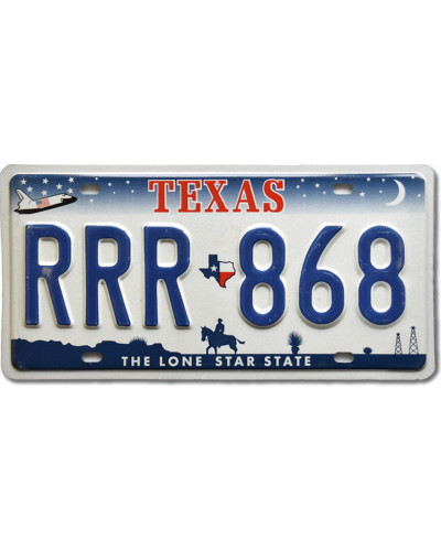 Amerikai rendszám Texas Horse RRR 868