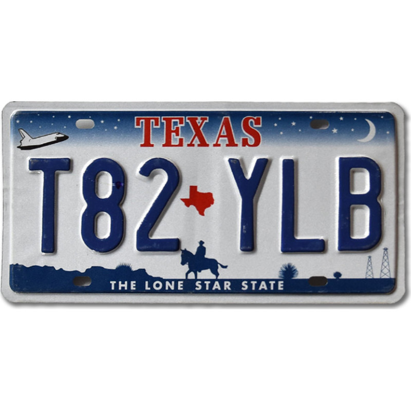 Amerikai rendszám Texas Horse T82-YLB