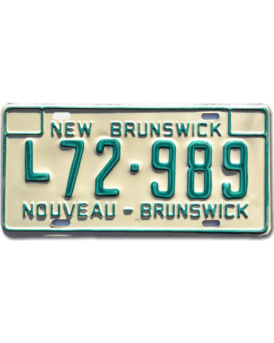 Kanadai rendszám New Brunswick L72-989