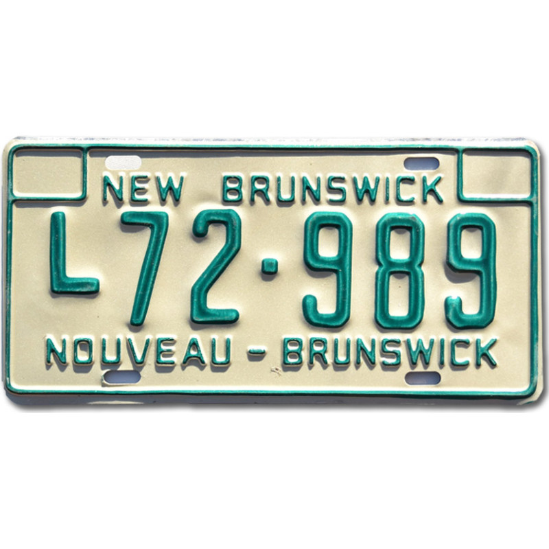 Kanadai rendszám New Brunswick L72-989