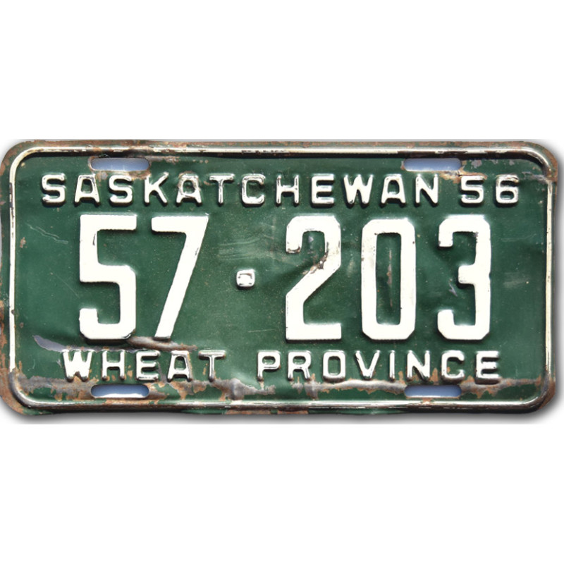 Kanadai rendszám Saskatchewan 1956 Wheat 57-203