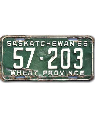 Kanadai rendszám Saskatchewan 1956 Wheat 57-203