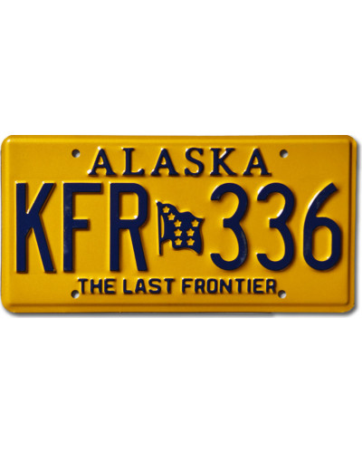 Amerikai rendszám Alaska Last Frontier KFR 336